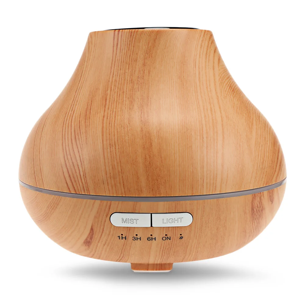 400ml Ultrasonic Air Humidifier With Wood Grain Electric Aroma Essential Oil Diffuser Cool Mist Maker For Home With Night Light 400ml Ultrasonic Air Humidifier With Wood Grain Electric Aroma Essential Oil Diffuser Cool Mist Maker For Home With Night Light