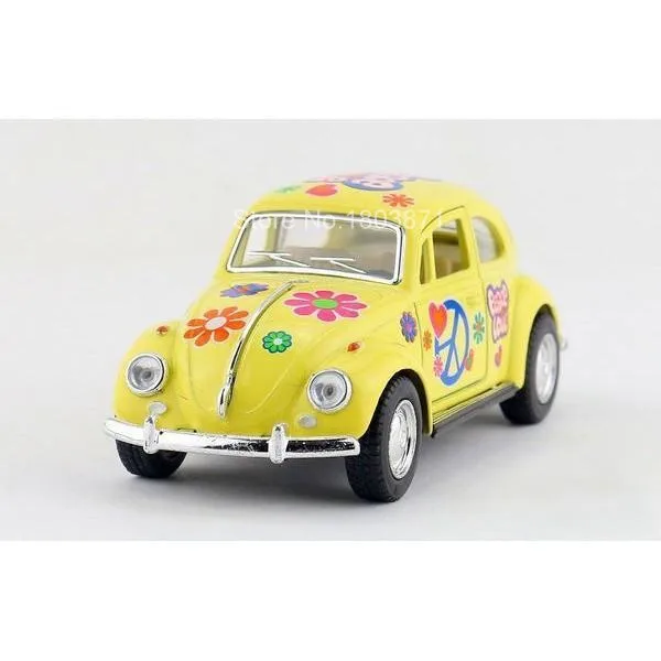 Для детей Kinsmart 1967 Volkswagen Beetle классическая модель автомобиля 1:32 KT5375F 5 дюймов Diecast металлические игрушечный автомобиль из сплава Вытяните назад подарок