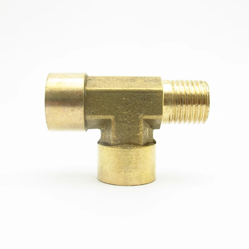 1/4 "3/8" 1/2 "BSP гнездо x штекер тройник Тип 3 ходовой латунный фитинг для труб