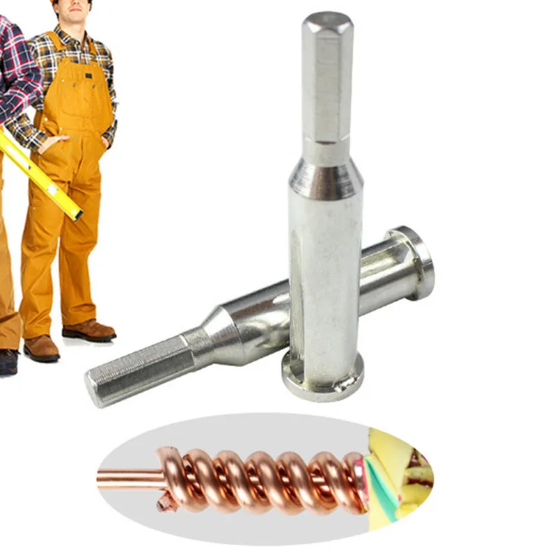 

2.5/4 Flat 3/5 lines Portable Wire Twisting Tool Steel Cable Connector Wires Stripper Twister for Power Drill Drivers LB88