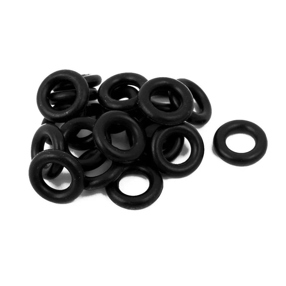 Universal O Ring Rubber Seal Washers Grommets Black 15mm x 3.5mm 20pcs