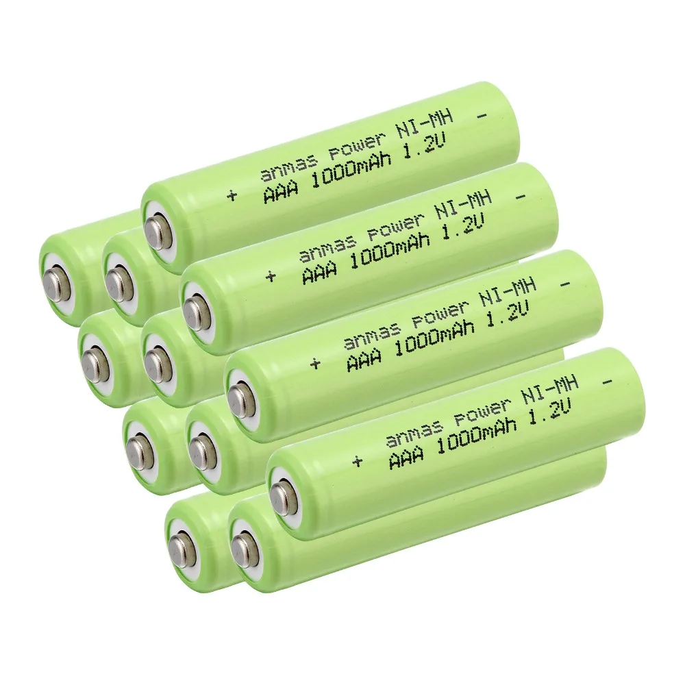 Anmas Power 12 pcs/lot Original AAA 1.2V 1000mAh For
