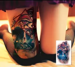 Водостойкая временная татуировка наклейка большой размер глаз тату наклейка s флэш-тату поддельные татуировки для девочек женщин мужчин