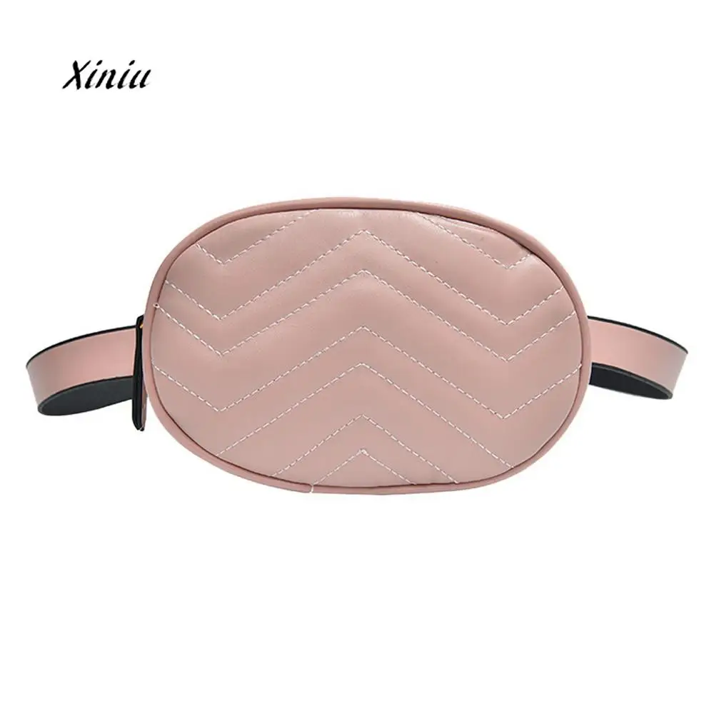 

Fashion Chest Bag Women Waist Packs Pure Color Leather Messenger Shoulder Chest Bag Female Travel Phone Money Shoulder Bags
