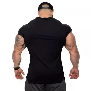 

2019 summer men's fitness vest men training tank top men's cotton sports sleeveless