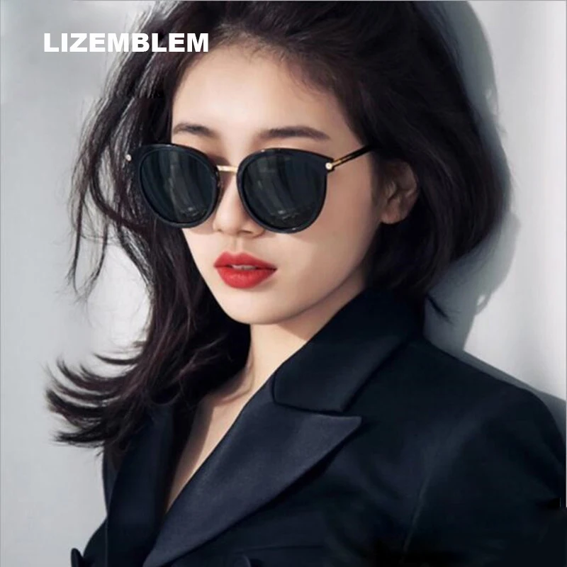 

Cat Eye retro Sunglases for Ladies Hot Fashion Goggles Alloy+Resin Round Polarized Sunglasses women oculos escuro bayan gozluk