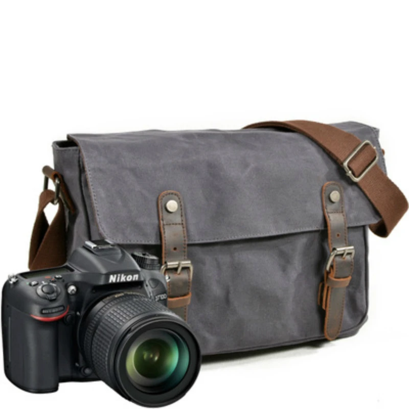

New Men Bag Fashion Canvas Shoulder Bags For Men's Waterproof Functional Shoulder Messenger Bag Male Briefcase Crossbody