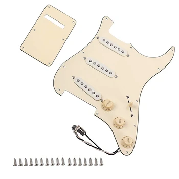 

1 Set Sss Loaded Prewired Humbucker Pickguard Pickups Set For Electric Guitar