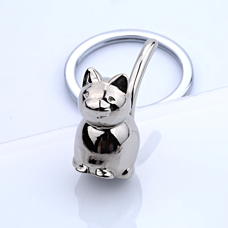 3D Кот брелок милый брелок для ключей для женщин котёнок Лаки брелок с котом брелок для ключей Творческий portachiavi chaveiro llaveros сумка Шарм
