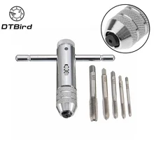 5 шт./компл. Регулируемый M3-M8, для детей от 3 до 8 лет мм Т-образная ручка храповик краны машинный гаечный ключ с винтовой резьбой метрической зажигания Нажмите слесарный инструмент ручной инструмент