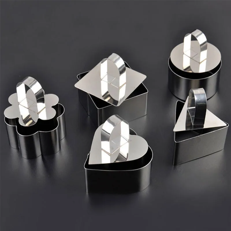 

Cake cookie Baking Moulds Stainless Steel Cookie Cutters Plunger Biscuit DIY Mold Cutter Baking Mould Stencils Pastry