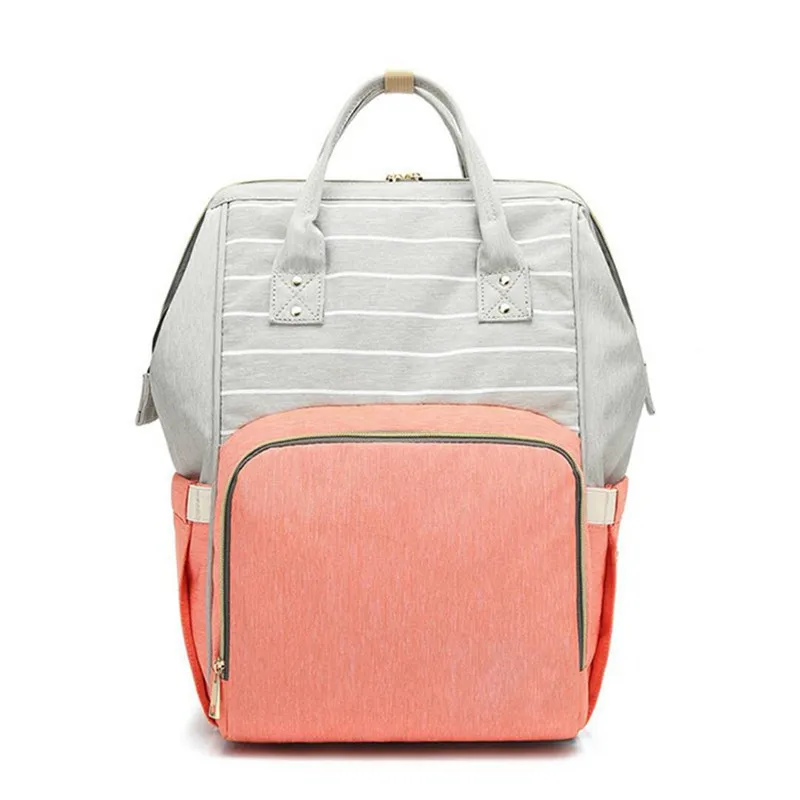 CROAL CHERIE Striped Baby Care Diaper Bag Backpack Organizer High Capacity Changing Nappy Bag For Mom Backpack 274215cm (16)
