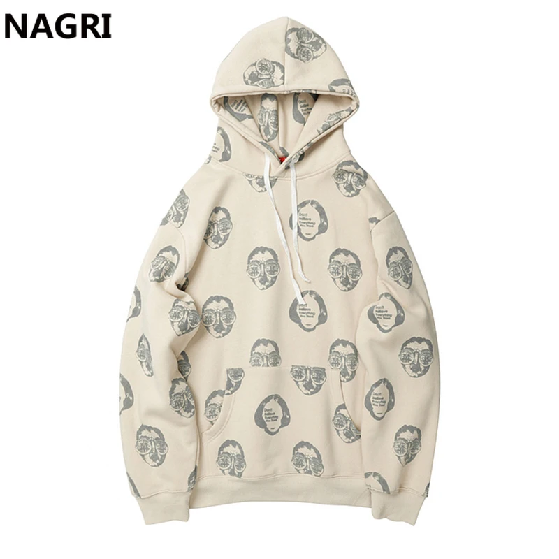 

2019 Full Printed Streetwear Hoodies Sweatshirts Men Fleece Winter Unisex Japanese Hip Hop Casual Sports Pullover Men Hoodies