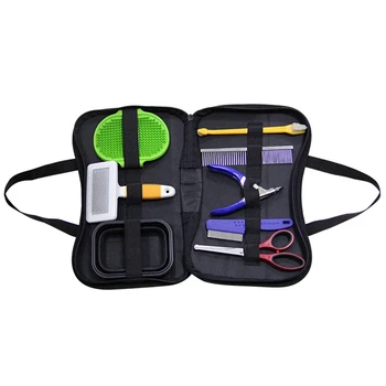 

9-Piece Suit Cat And Dog Cleaning Care Kit Beauty Tools Steel Comb Nail Clipper Flea Comb Pet Supplies Pet Cleaning Needs