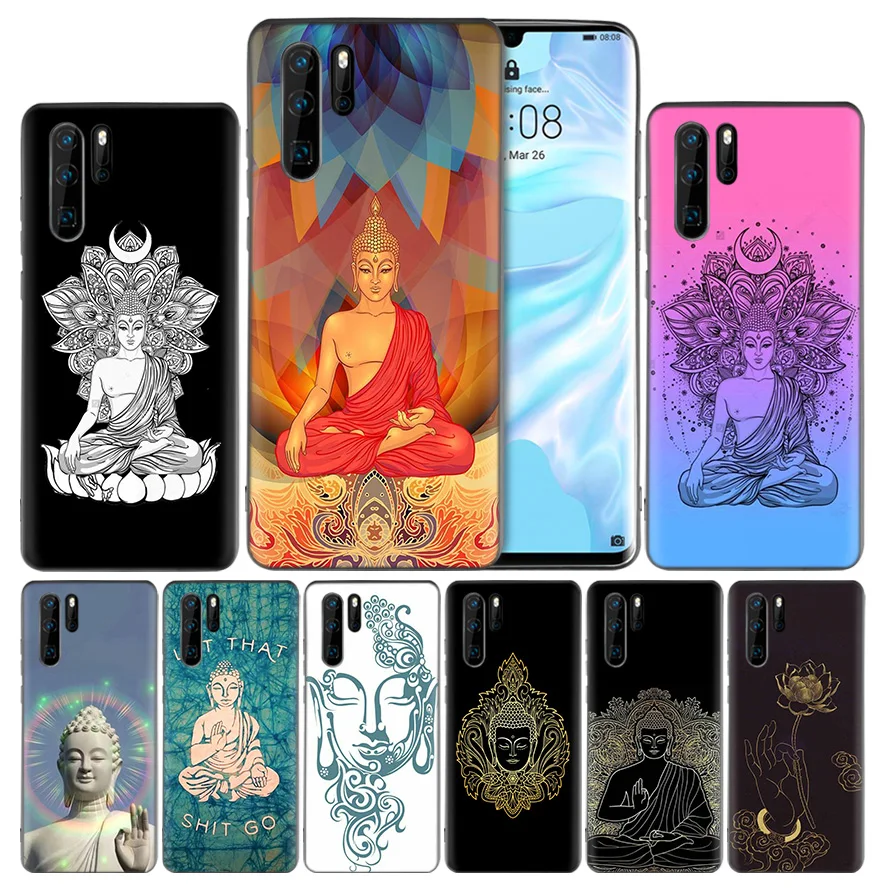 

India Buddha Silicone Case Cover for Huawei Mate 20 10 P30 P20 P10 P9 Lite Pro P Smart Z Plus 2019 V20 Enjoy 9S 9E Nova 4e