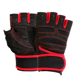 Для мужчин Для женщин Фитнес перчатки для занятий тяжелой атлетикой половина защита пальцев наручные тренажерный зал без пальцев для