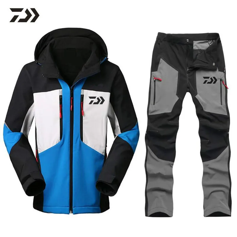 

New Daiwa Fishing Clothing Sets Men Breathable Sports Wear Set Hiking Windproof Dawa Outdoor Clothes Fishing Jacket Pants