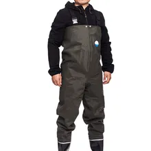 Уличная дышащая грудь длинный 3-слой нейлон походная туристическая Штаны из водонепроницаемого материала для мужчин и женщин для рыбалки рыболовные сапоги обувь комбинезон брюки