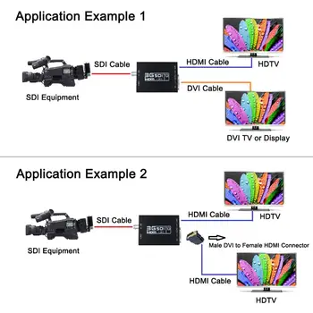 

Luiizans 3G SDI to HDMI+DVI Converter Allows SD-SDI HD-SDI and 3G-SDI Signals Shown on HDMI and DVI Output Displays