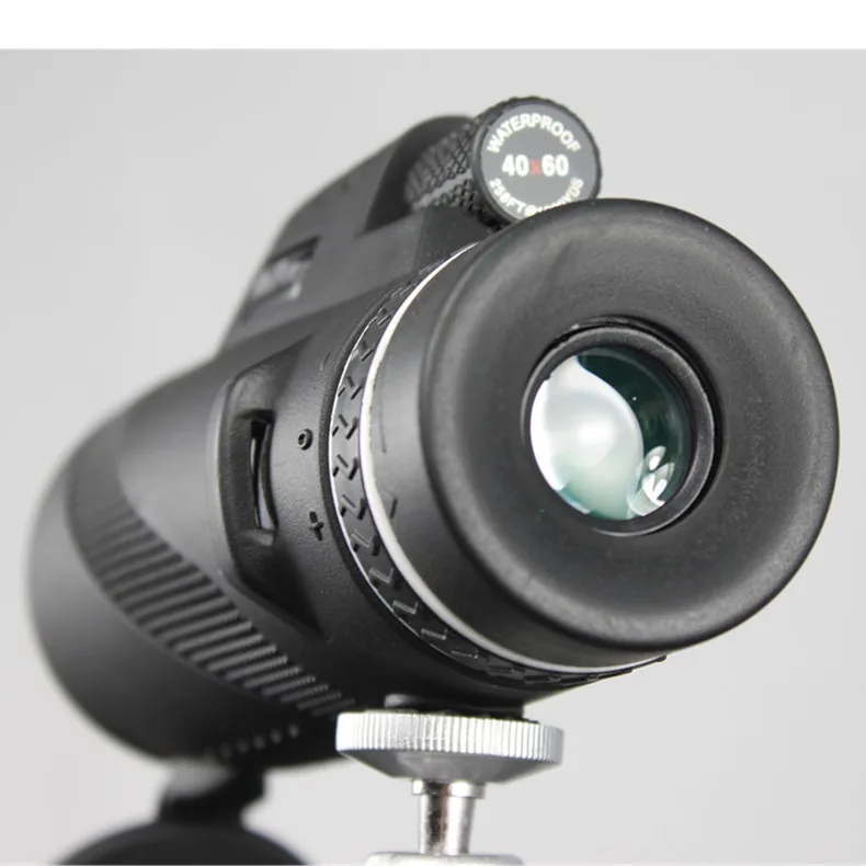 Мощный Монокуляр 40X60 HD телескоп портативный монокуляр бинокль с держателем телефона и штативом для кемпинга Lll ночного видения