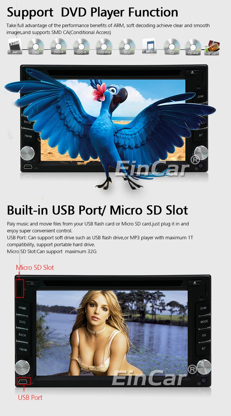 Clearance Android 5.1 6.2" 4-Core USB Logo GPS Car DVD HeadUnit Radio AMP EQ Map Capacitive Video Auto 1080P OBD2 Stereo 2Din 6