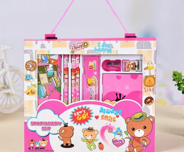6 pieces of children's stationery set, primary school gifts for primary