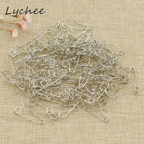 Lychee 100 шт. Новое поступление железные изогнутые безопасные булавки DIY ручной работы для шитья рукоделия булавки инструменты аксессуары - Цвет: 16mm