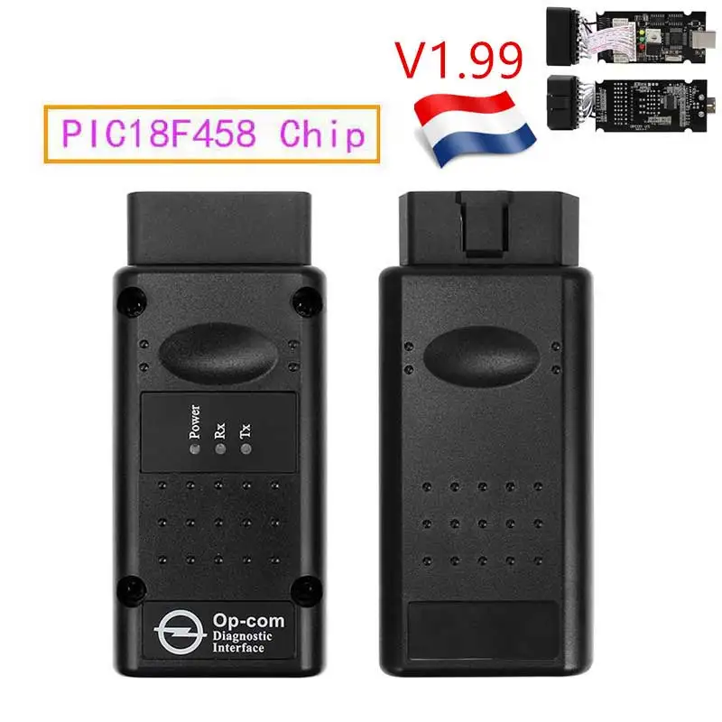 

2019 op com V1.99 with PIC18F458 FTDI op-com OBD2 Auto Diagnostic tool for Opel OPCOM CAN BUS V1.7 can be flash update