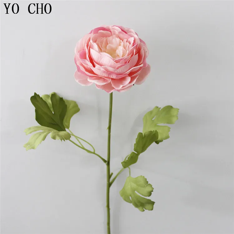 red roses artificial flower white peonies wedding party decorations flower bouquet  (18)