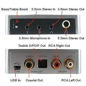 Digital 96KHz 24bit Hi-Fi USB Audio DAC with Hardware EQ & Headphone Amplifier