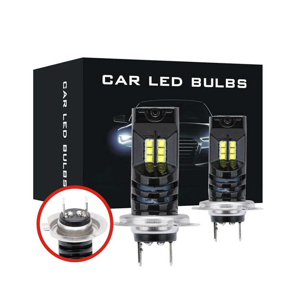 

Auto Headlight Lamp Bulb 2PCS Fog Light 6000k H7 led Car Headlight 15000lm Auto Lamps Fog Lights 12V IP68 rated water Car Lights