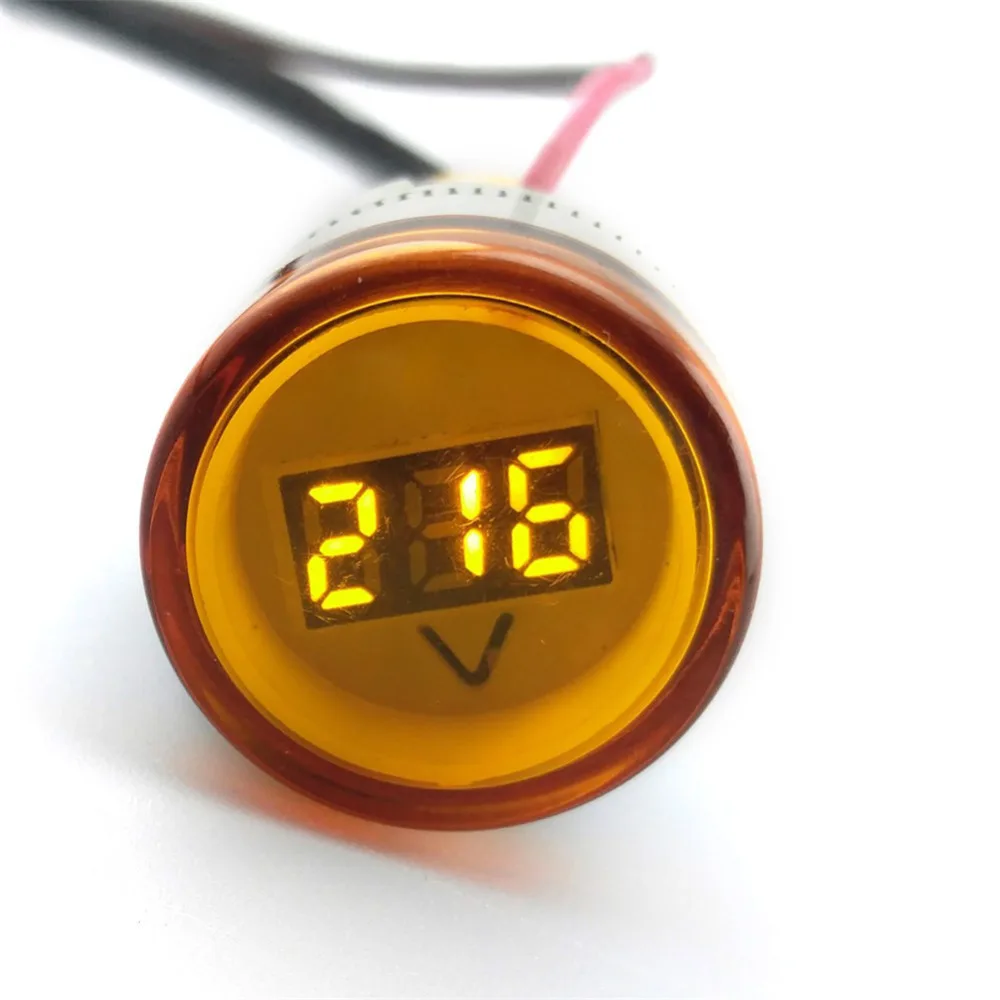 22MM TOMZN AC 60 500V LED Voltmeter voltage meter indicator pilot light