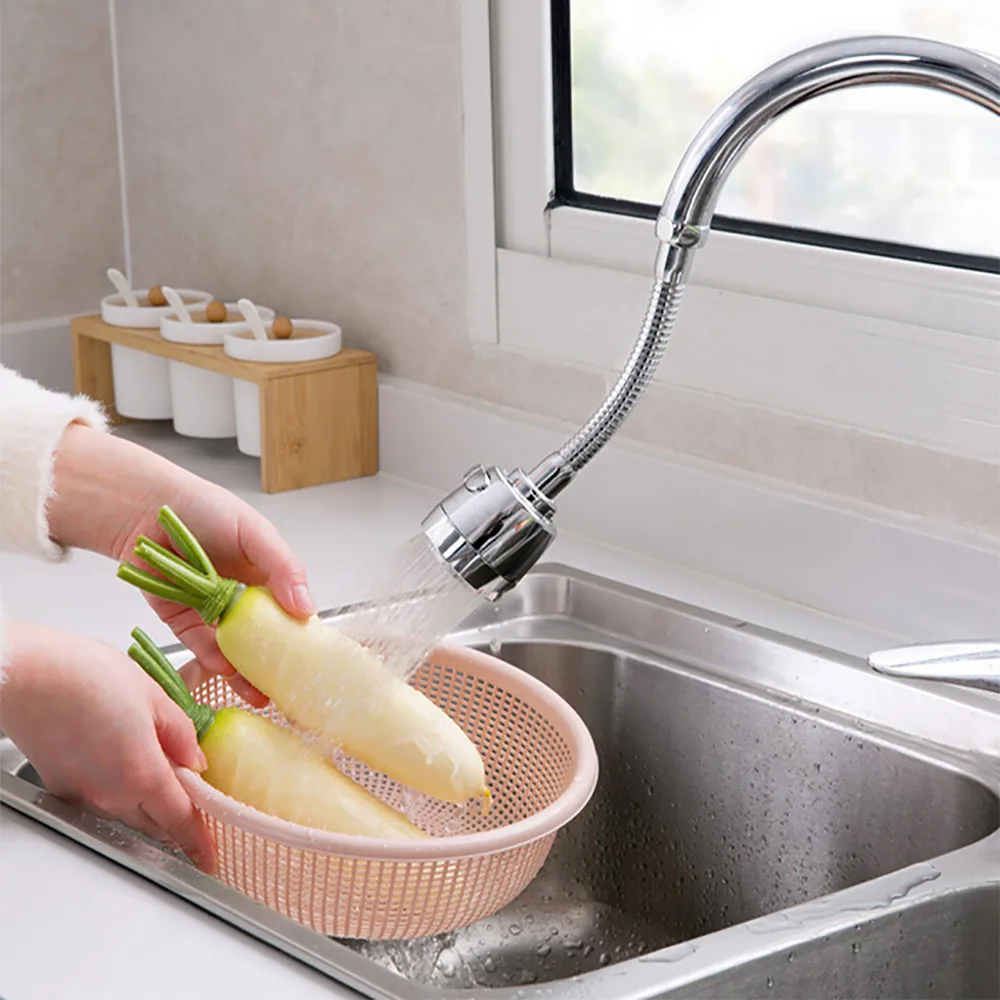 

Kitchen faucet stainless steel Flexible adjustable Water Filter 360 Rotate Flexible Faucet Sprayer Turbo Flex Sink Faucet D326