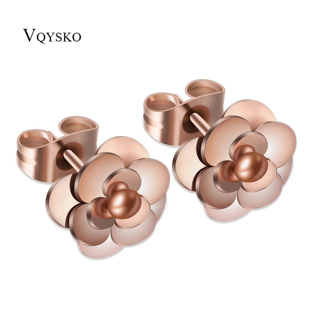 6pcs Femmes Filles Handcrafted Couleurs Assorties Fleur Rose Acier Boucles D'oreilles Clou 6pcs Femmes Filles Handcrafted Couleurs Assorties Fleur Rose Acier Boucles D'oreilles Clou