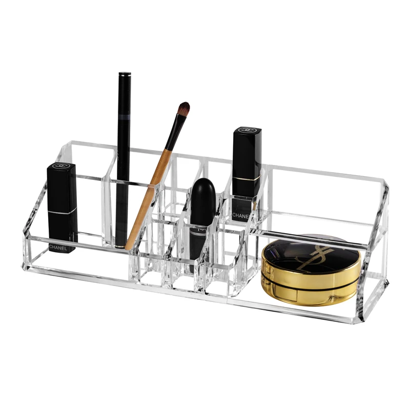 Dust-proof Multi-grid Cosmetic Storage Box Acrylic Desktop Eyebrow Brush Nail Jewelry Lipstick Makeup Mask Drawer Organizer
