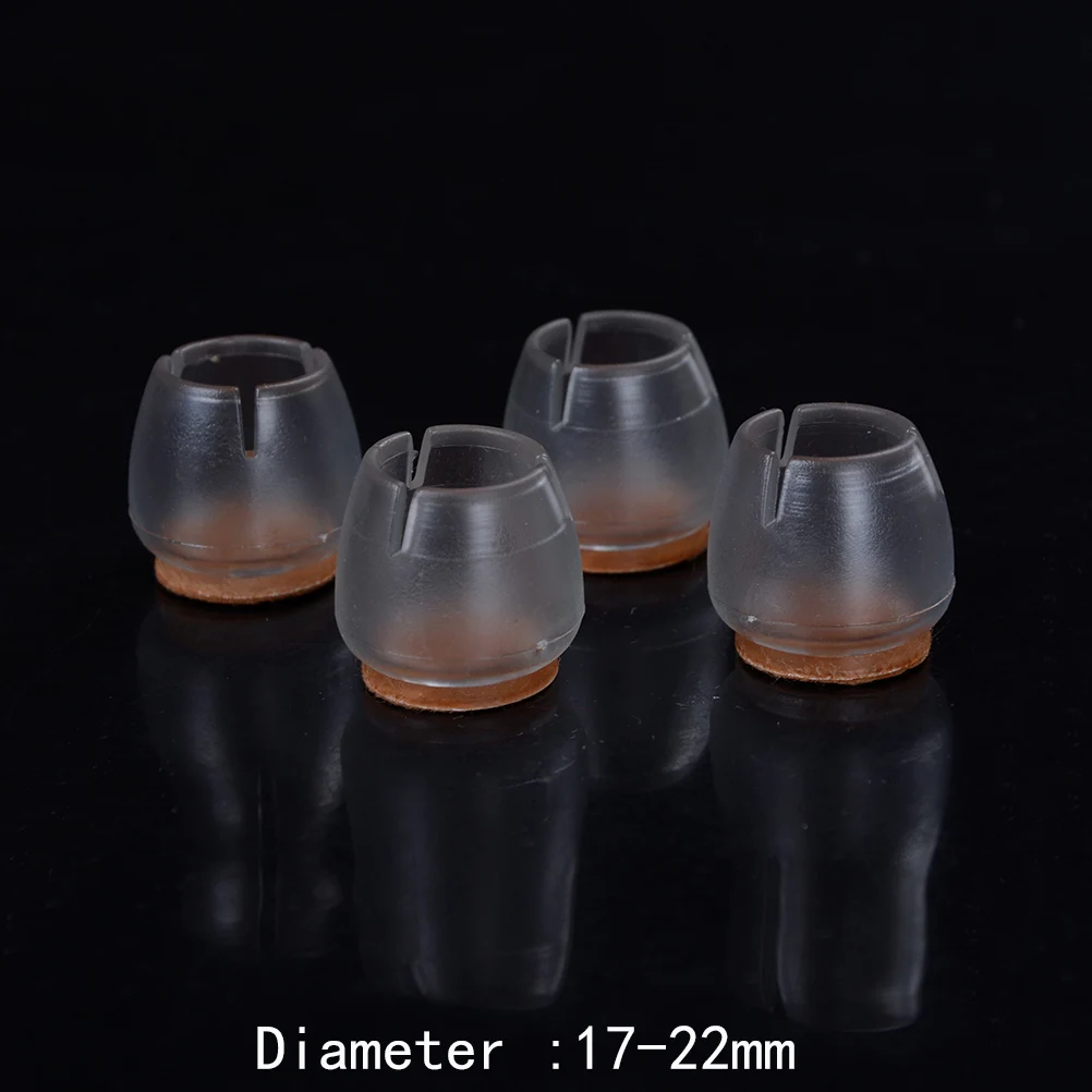 

Chair Leg Caps Silica gel Feet Protector Pads Furniture Table Covers Round Bottom Non Slip Cup For Chairs Hardware 4pcs