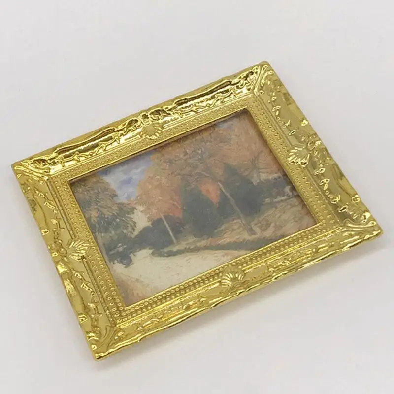 1:12 Miniature Furniture Doll House Resin Picture Frame Dongzhur 1 Pc Diy Dollhouse Mini Oil Painting Dollshouse Miniature 1:12 Miniature Furniture Doll House Resin Picture Frame Dongzhur 1 Pc Diy Dollhouse Mini Oil Painting Dollshouse Miniature