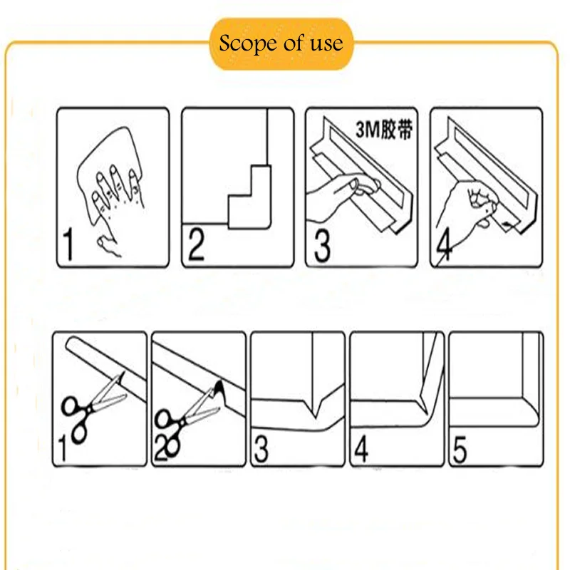 4 шт./компл. детская Защитная Прозрачная защитная крышка для стола угловая защита для детей Защита мебели угловая защита