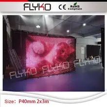 HD4cm 2*3 м живое шоу led видео мягкая занавеска DJ сценический фон написание текстового изображения дисплей