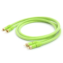 High Quality 6N 99.9999% OFC Male-Male RCA Interconnect Cable with Gold Plated RCA Plug for Hifi System High Quality 6N 99.9999% OFC Male-Male RCA Interconnect Cable with Gold Plated RCA Plug for Hifi System
