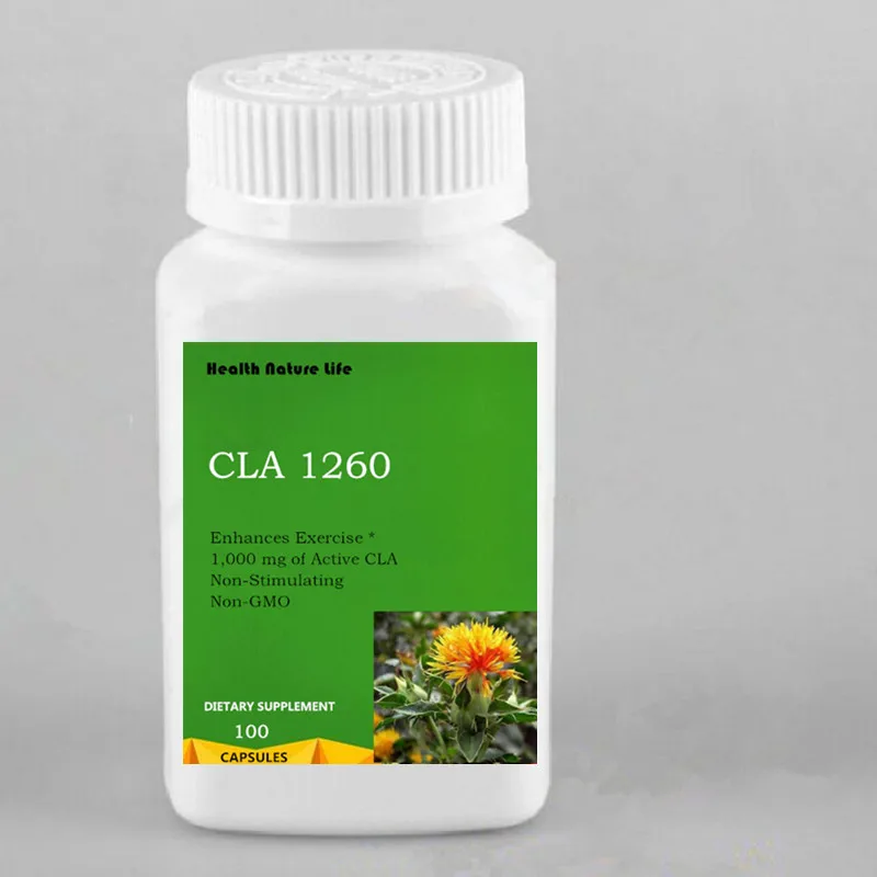 CLA 1260, высокая мощь, естественная потеря веса, увеличение мышечной массы, без ГМО, экстракт семян сафлора - Цвет: 1 bottle