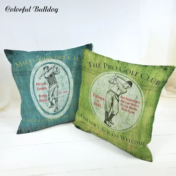 

New Design Pillow Cushion Cover Vintage Beach Badge Normandy Margate Haven Barnegat Farmhouse Square Linen Home Car Seat Decorat