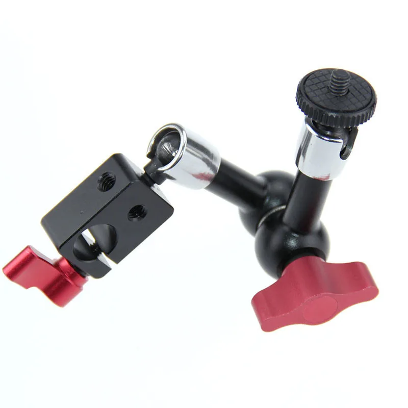 7 Inch Adjustable Articulating Magic Arm With 14 Hot Shoe Mount Thread Rod Clamp Fr Monitor LED Light DSLR Camera Camcorder (3)