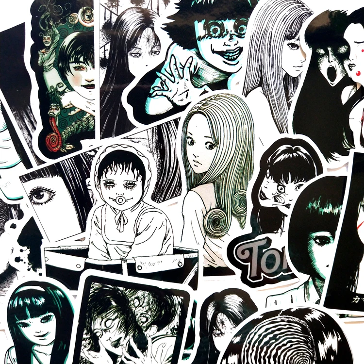 

21Pcs Another Face Tomie Revenge Horror Stickers Car Bicycle Motorcycle skateboard Decal Waterproof Laptop Anime Sticker