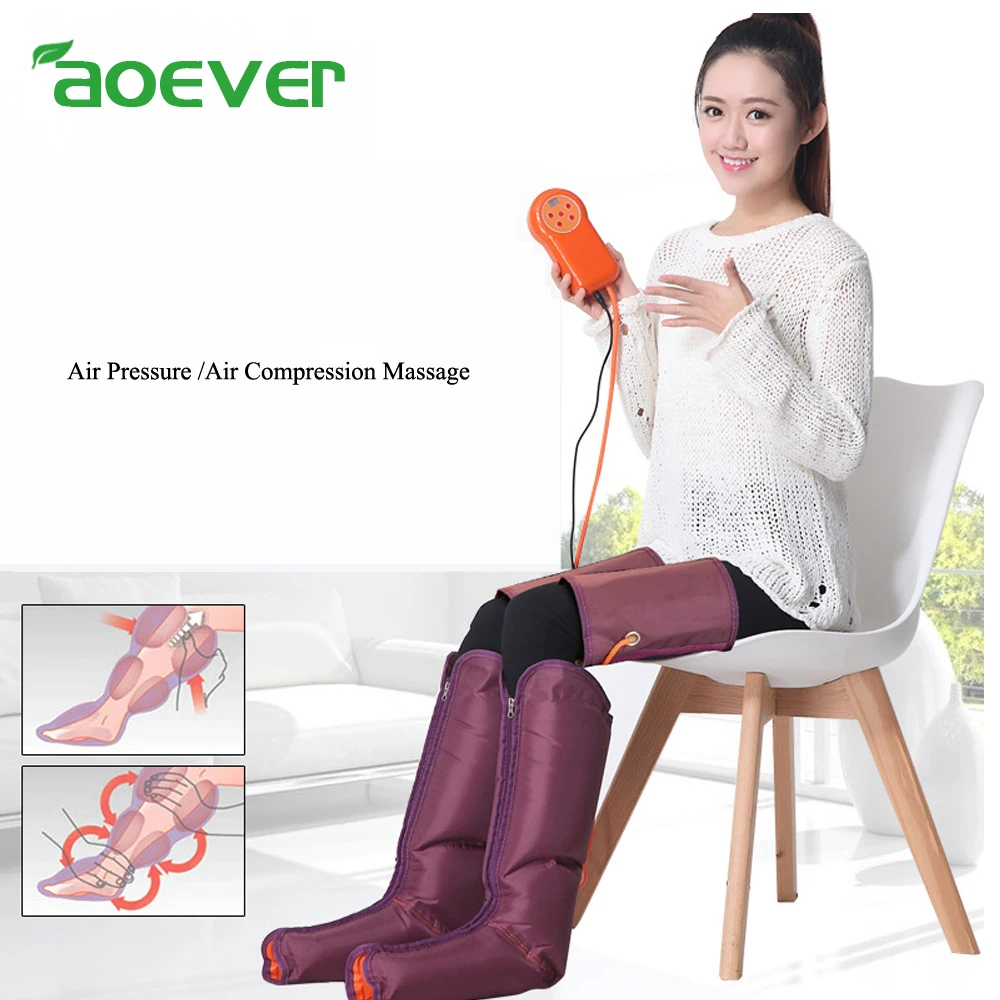 Portable Leg Foot Arm Air Pressure Compression Massage Device