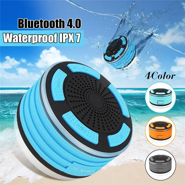 Mini Waterproof bluetooth Speaker Floating bluetooth Wireless Speaker Shower Speaker With LED 