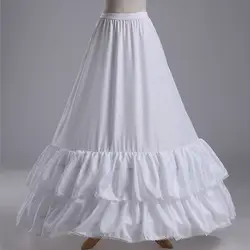 Вивиан свадебные дешевые белые двухслойные рюшами два кольца Свадебные аксессуары Jupon Кринолин Нижняя юбка для большой платье Русалочки