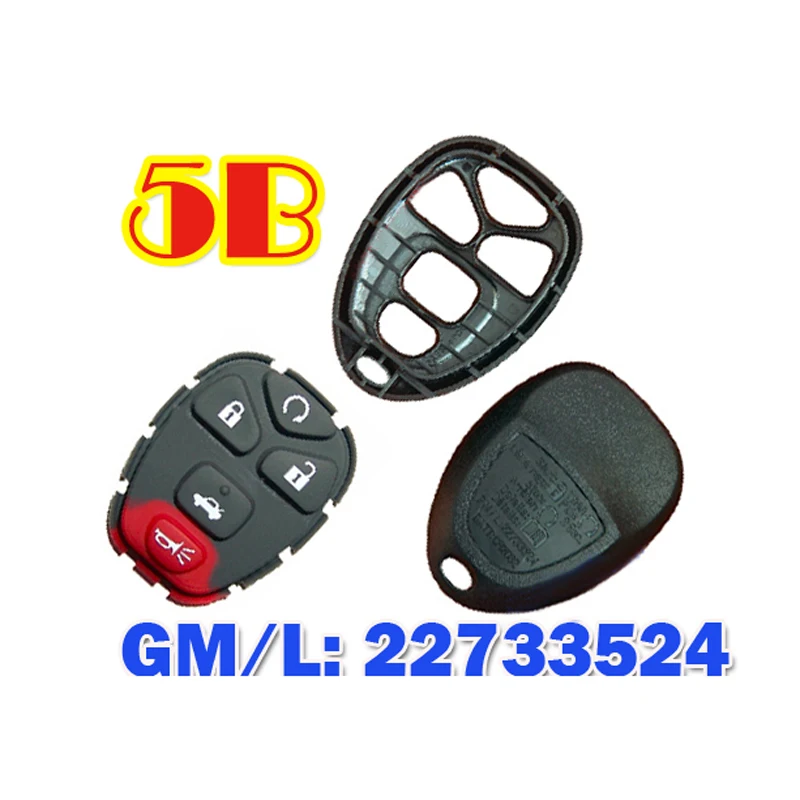 For Buick GM 22733524 5 Buttons Remote Keyless Shell | Автомобили и мотоциклы