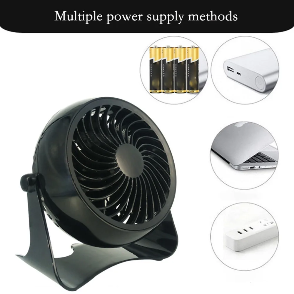 Mini USB Desk Fan Small Quiet Personal Cooler USB Powered Portable Table Fan#4E13