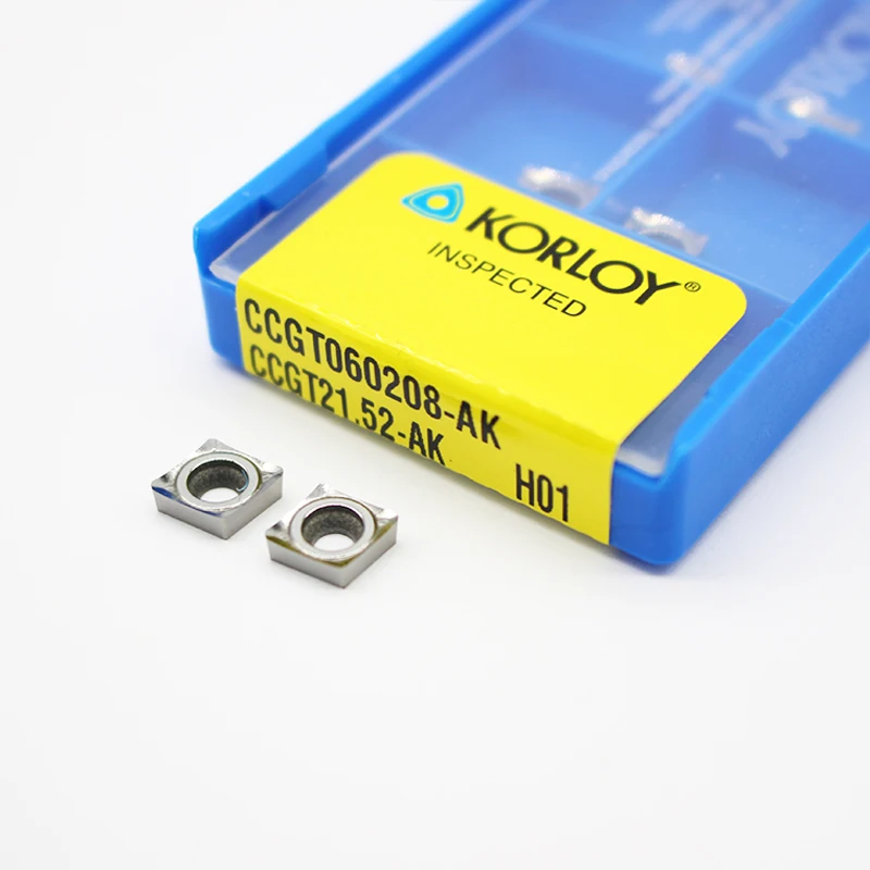 

10pcs CCGT060204 AK H01 Aluminum Blade Carbide Turning Inserts CCGT 060208 cnc Lathe Cutter Aluminum Copper Tool